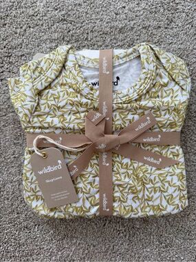 WildBird Sleep Gown with Olive Leaf Print